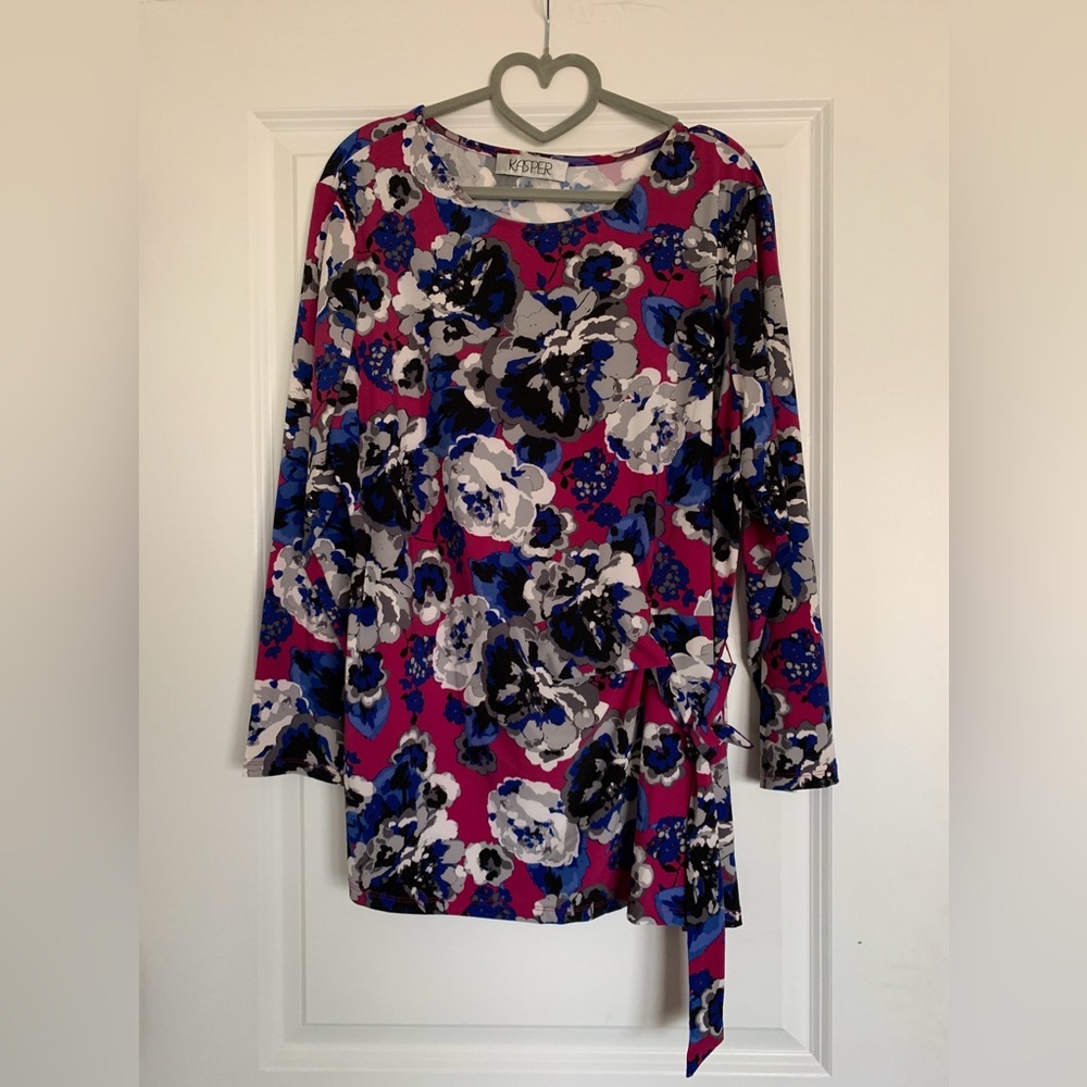 Floral Side Tie Top